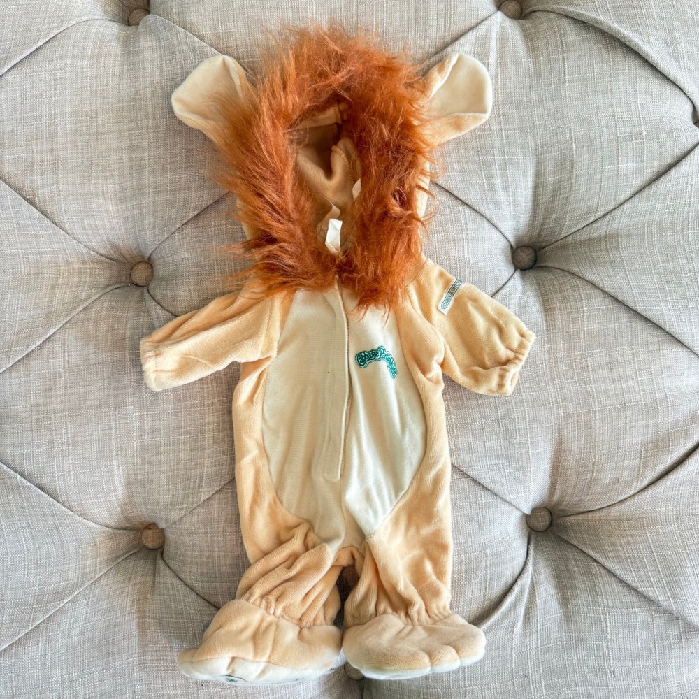 Vintage 1984 Cabbage Patch Kids Lion Doll Halloween Costume Plush Outfit Pajamas